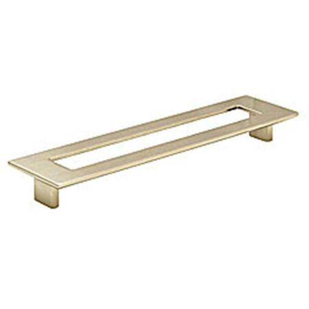 TOPEX Large Rectangular Pull With Hole 192mm Polished Satin Nickel 8-1070019234